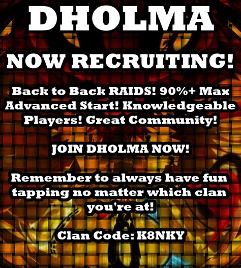 Clan Recruitment K8nky Dholma Wants You Now Recruiting Rtaptitans2