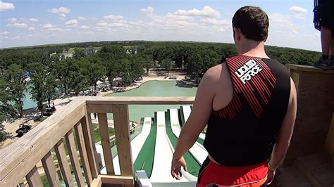 round 2 royal flush water slide at bsr cable park youtube