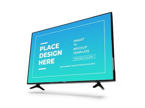 Premium Psd Realistic Smart Tv 3d Mockup Template Isolated
