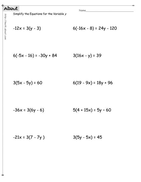 Printable 7th Grade Math Worksheets