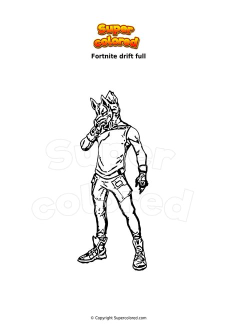 Fortnite Drift Coloring Pages Coloring Pages
