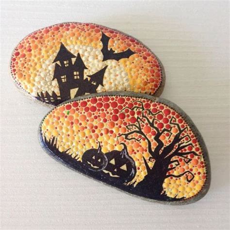 Image Result For Rock Painting Pumpkin Theme With Images
