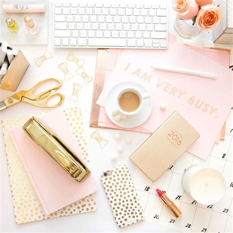 Make Your Desk Space Chic Af Girly Office Pink Home