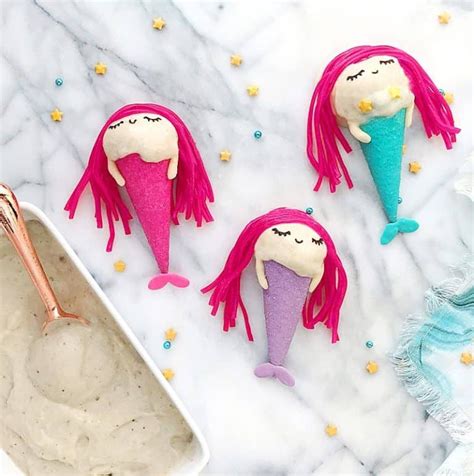 Create your own silky skin magic with this diy mermaid sugar scrub. MERMAID ICE CREAM | Food art for kids, Healthy food art