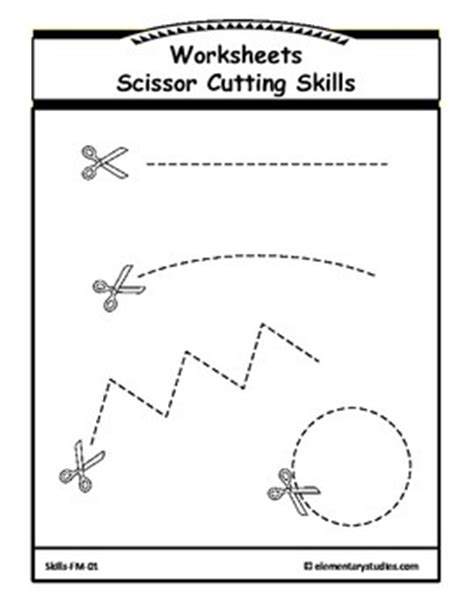 Students cut along the straight, zigzagged, and curved lines. Scissor Cutting Worksheets by ElementaryStudies | TpT