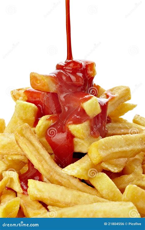 French Fries And Ketchup Royalty Free Stock Image Image 21804556