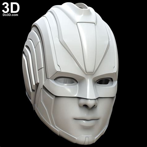 Captain Marvel Helmet 2019 Movie 3d Printable Model Print File Stl Do3d