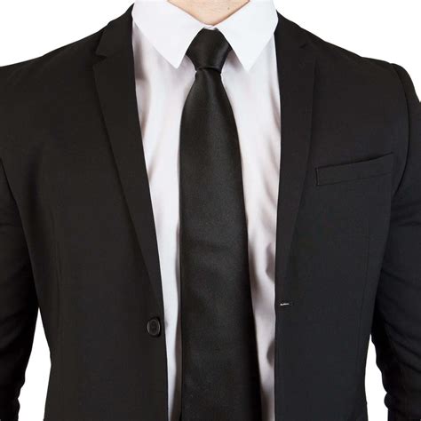 100 Silk Extra Long Solid Black Tie For Big And Tall Men Long Tie Store