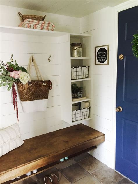 How To Build A Floating Bench For Your Mudroom This Space Used To Be A