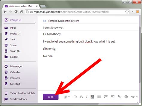 Sending Email On Yahoo