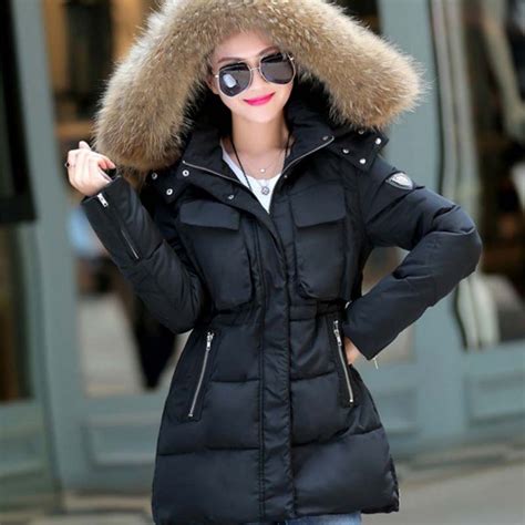 Купить плюс размер женщин Новая зимняя куртка долго вниз пальто большой