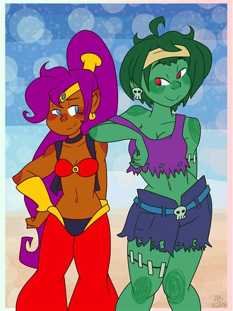 Shantae And Rottytops Zombie More Like Zombae Sticker By Annekmt123