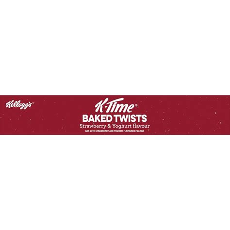 Kellogg S K Time Baked Twists Strawberry And Yoghurt Flavour Snack Bars 5 Pack Woolworths