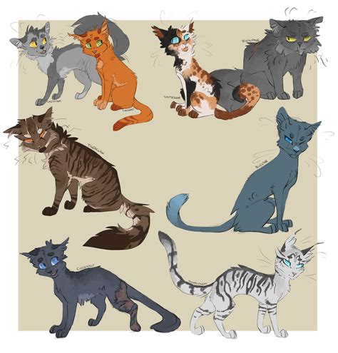 A Handful Of Warrior Designs By Finchwing Warrior Cat Memes Warrior