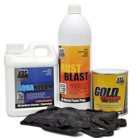 I bought a bottle of rust converter. Large MotorCycle fuel tank sealer Kit, stop rust and ...