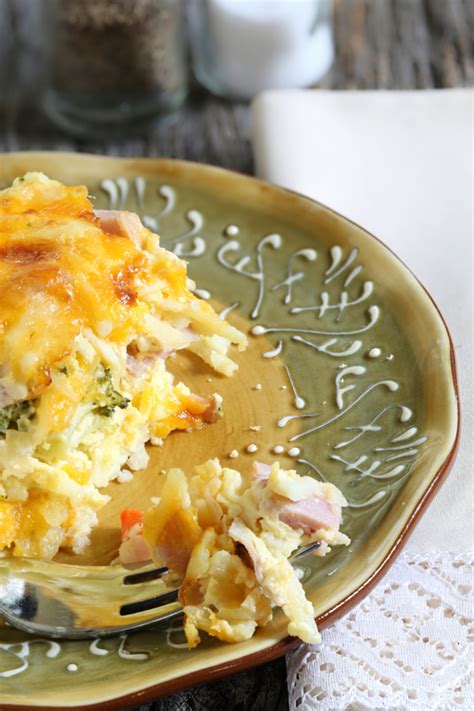 Check spelling or type a new query. Ham & Cheese Quiche with Hash Brown Crust Recipe - Paula ...
