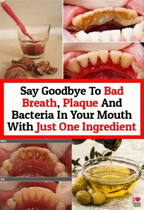 say good bye to bad breath plaque and bacteria with one ingredient in