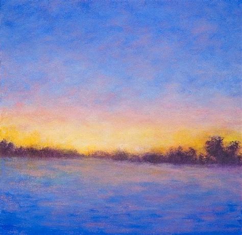 Easy Pink And Blue Sunset Painting Jeffnstuff