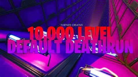Back in december of 2018, cizzors announced his first deathrun map. 10,000 Level Default Deathrun (Fortnite Creative Map ...
