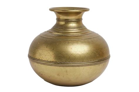 Lot 607 An Indian Brass Lota Vase Late 19thearly