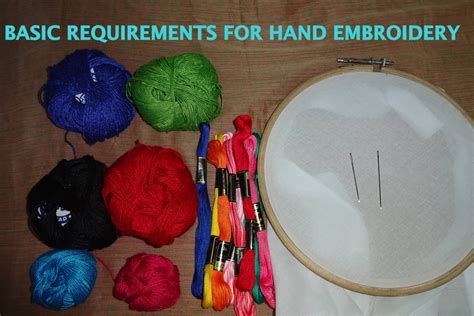 Hand Embroidery For Beginnersbasic Requirements How To Use The Hoop