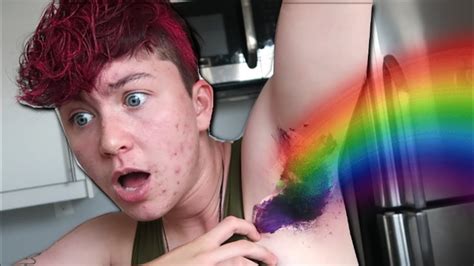 Dyeing My Armpits Rainbow Because Beauty Mileschronicles Youtube