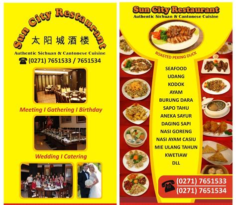 Satu lembar kertas dibagi menjadi tiga bagian, bagian paling kanan dilipat dan ditaruh pada bagian dalam. 60 Contoh Desain Brosur Makanan - Explore IT