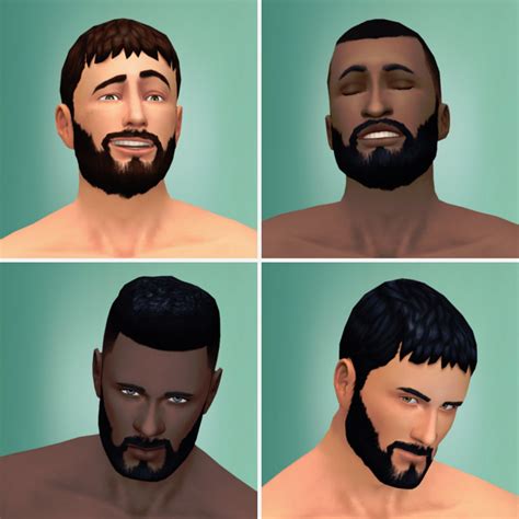 Sims 4 Maxis Match Facial Hair