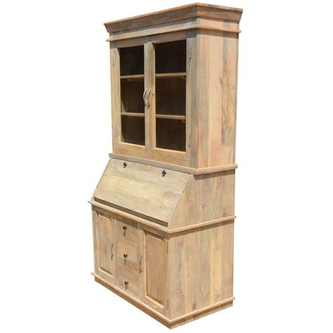 Maybe you would like to learn more about one of these? Drop Front Secretary Desk With Hutch Made of Mango Wood