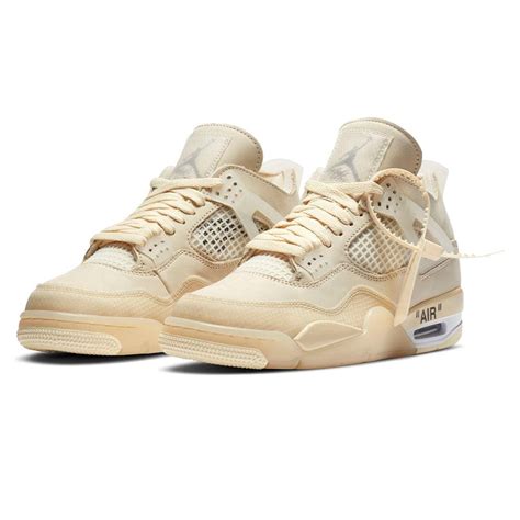 Off White X Wmns Air Jordan 4 Sp Sail Kick Game