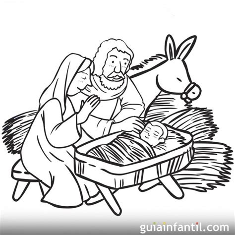 Dibujo De La Biblia Jose Y Maria Dibujos Y Juegos Para Pintar Y