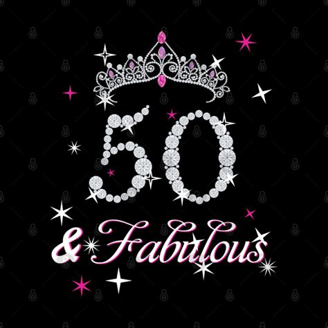 50th Birthday Tee Fifty And Fabulous T Shirt For Women T 50th