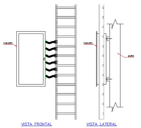 Wall Mounted Cable Tray Installation Details Dwg