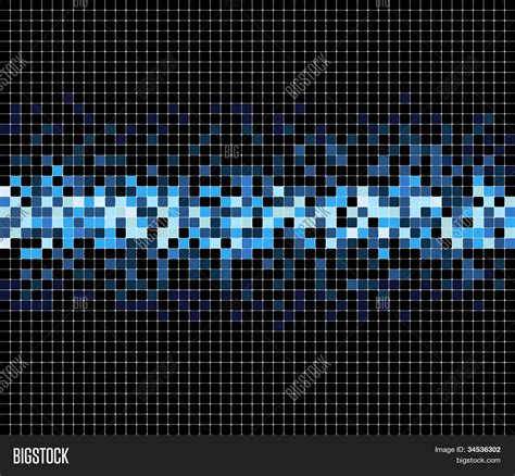 Abstract Blue Pixel Vector And Photo Free Trial Bigstock