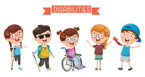Special Needs Children Illustrations Royalty Free Vector Graphics
