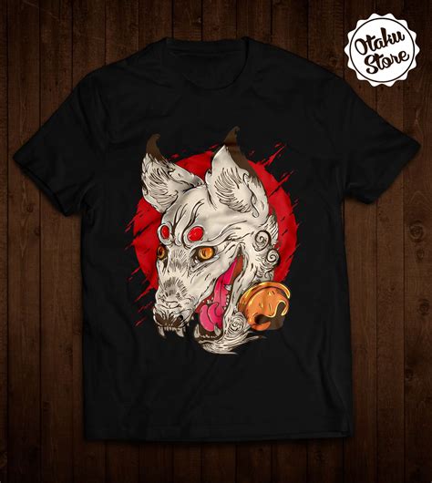 Anime Wolf T Shirt Anime Dtg Print Wolf T Shirt Anime Store
