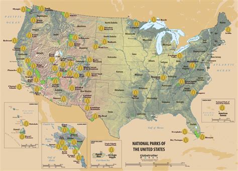 Printable Map Of Usa National Parks Printable Us Maps