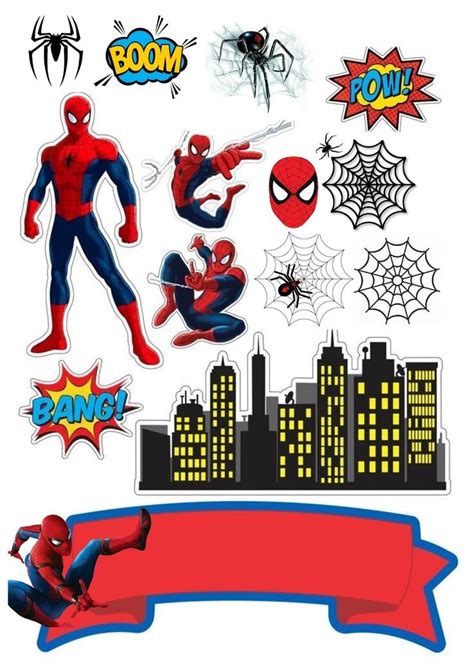 Topper Spiderman Spider Man Spiderman Kue Spiderman