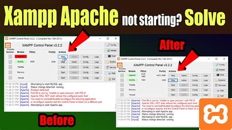 XAMPP Apache Not Starting Solve Apache Not Start 100 Solution
