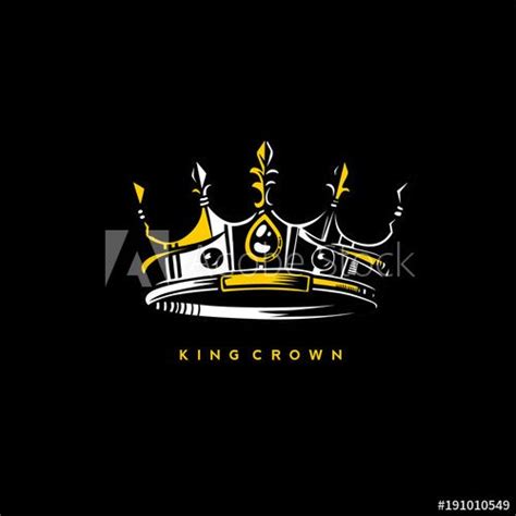 Stock Image Minimal Logo Of King Crown Vector Illustration King Crown