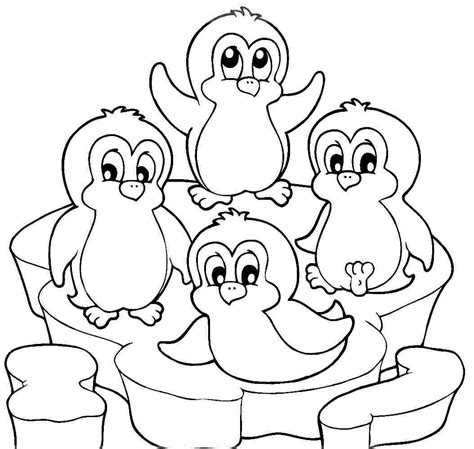 Penguin Coloring Pages For Kids At Free Printable