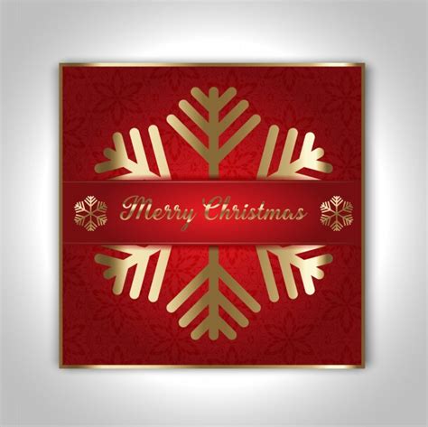 Free Vector Decorative Christmas Card Design