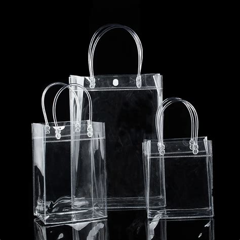 Plastic Clear Tote Bags With Handles