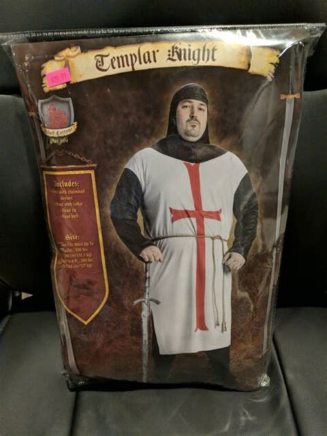 Templar Knight Adult Men Plus Size Costume Ebay