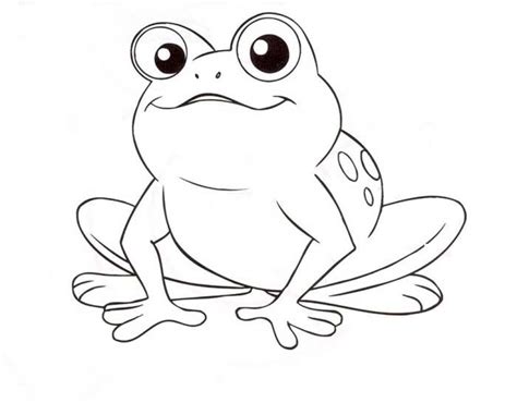 Get This Simple Frog Coloring Pages To Print For Preschoolers 0vjor