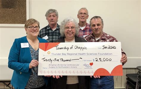 Thunder Bay Regional Health Sciences Foundation Donations Of 25000