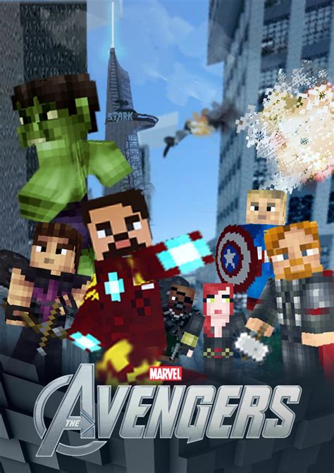 The Avengers A Minecraft Poster Minecraft Blog