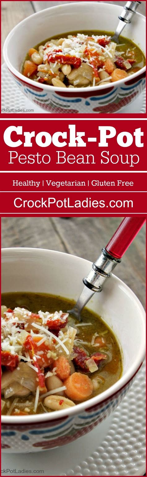 All of the meals i rotate in my. Crock-Pot Pesto Bean Soup | Recipe | Food recipes, Healthy ...