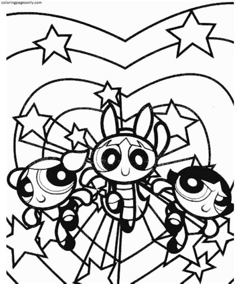 Free Powerpuff Girls Coloring Page Free Printable Coloring Pages