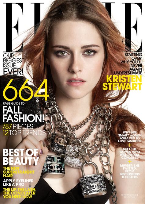 Magazine de mode créé par les femmes pour les femmes : Kristen Stewart - ELLE Magazine (US) - September 2014 Issue • CelebMafia